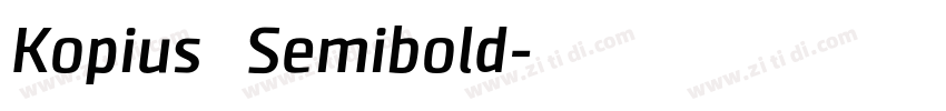 Kopius   Semibold字体转换